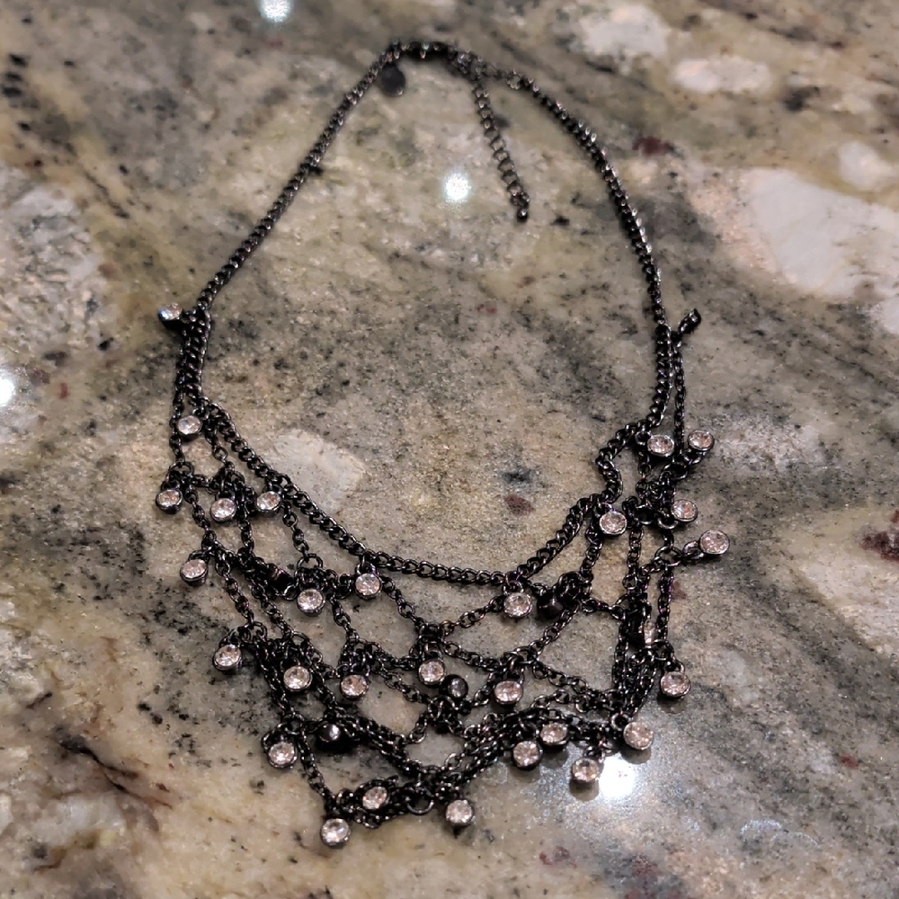 Cookie Lee Silver Multi-Layer Necklace - image 2